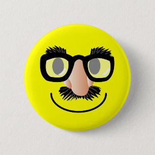 Badge Rond 5 Cm 'PIN de VISAGE incognito