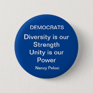 Badge Rond 5 Cm Pin démocratique -NP