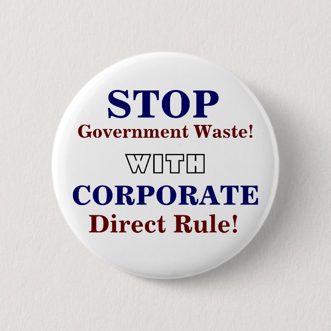 Badge Rond 5 Cm Pin d'entreprise de gouvernement (Devant)