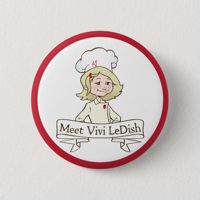 Badge Rond 5 Cm Pin du rassemblement Vivi LeDish™ (Devant)