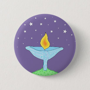 Badge Rond 5 Cm Pin en pastel de calice/bouton