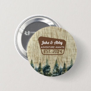 Badge Rond 5 Cm Pin forestier personnalisé Parc naturel extérieur