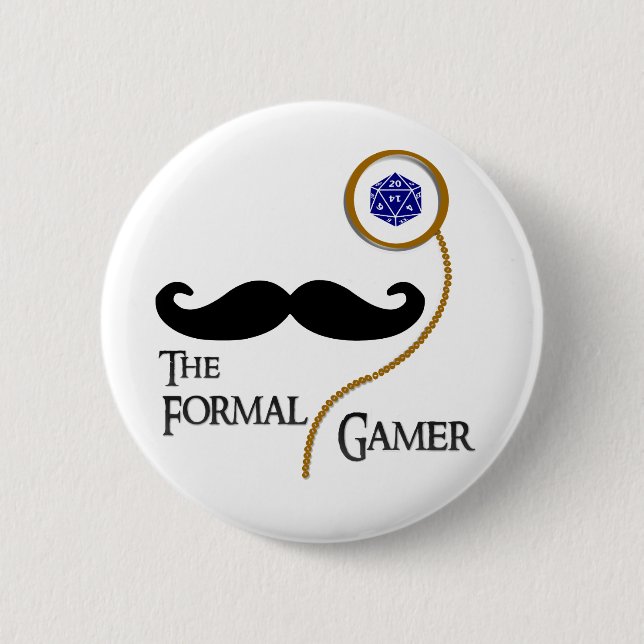 Badge Rond 5 Cm Pin formel d'insigne de Gamer (Devant)