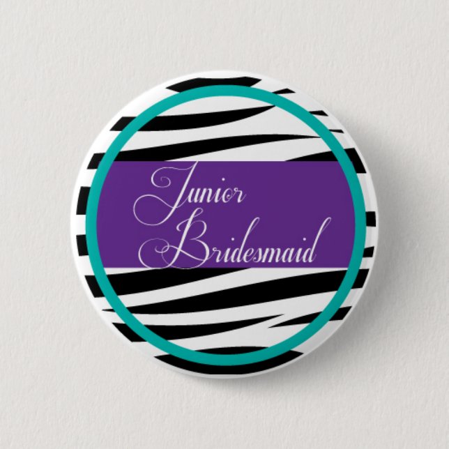 Badge Rond 5 Cm Pin junior de demoiselle d'honneur (Devant)