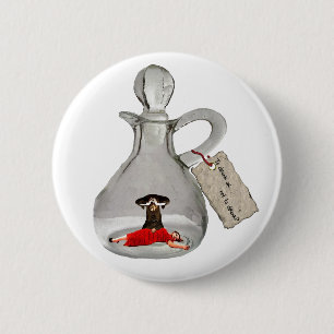 Badge Rond 5 Cm Pin mis en bouteille de Romeo et de Juliet