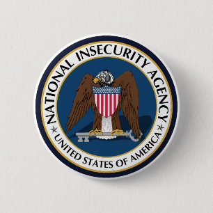 Badge Rond 5 Cm Pin national d'agence d'insécurité