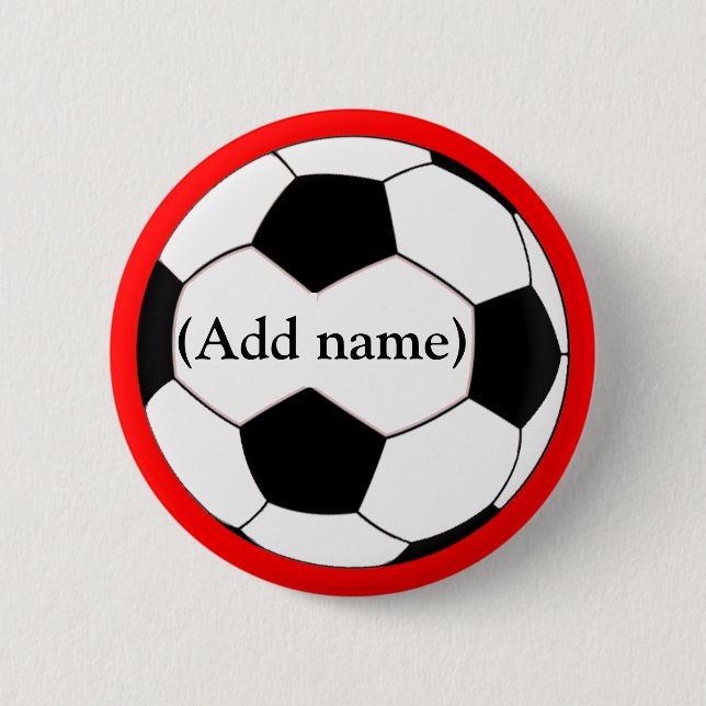 Badge Rond 5 Cm Pin personnalisé du football/bouton (Devant)