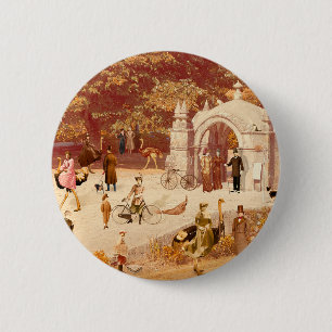 Badge Rond 5 Cm Pin Redondo De 2 Pulgadas Os Avestruzes de Ponte d