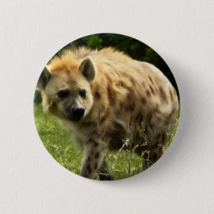 Badge Rond 5 Cm Pin rond d'hyène