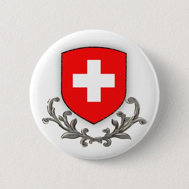 Badge Rond 5 Cm PIn suisse de rouleau (Devant)