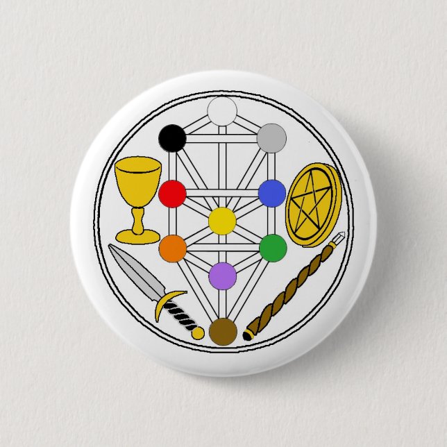 Badge Rond 5 Cm Pin-Sur l'insigne - Magick cérémonieux (Devant)