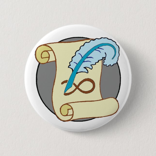 Badge Rond 5 Cm Pin-Sur l'insigne - savoir (Devant)