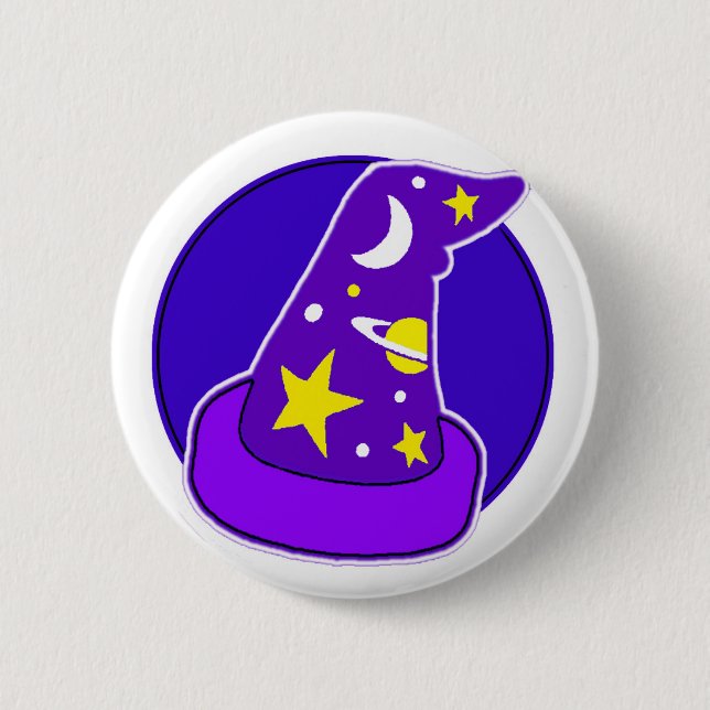 Badge Rond 5 Cm Pin-Sur l'insigne - sorcellerie (Devant)