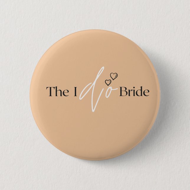 Badge Rond 5 Cm Pin The I do Bride (Devant)