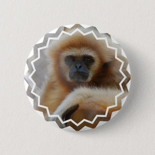 Badge Rond 5 Cm Pin triste de gibbon