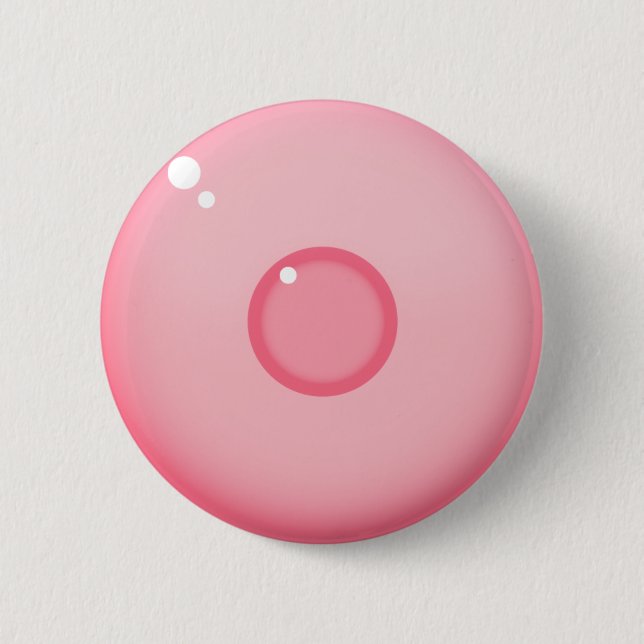 Badge Rond 5 Cm Pinceau rose (Devant)