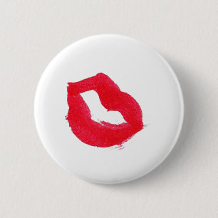 Badge Rond 5 Cm Pinceau rouge