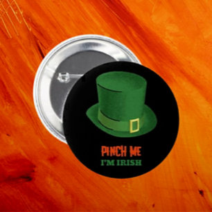 Badge Rond 5 Cm Pinch Me Je suis Irish Button