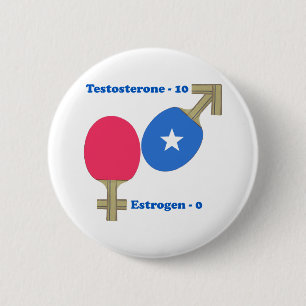 Badge Rond 5 Cm Ping-pong de testostérone
