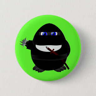 Badge Rond 5 Cm Pingouin de Ninja
