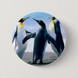 Badge Rond 5 Cm Pingouins