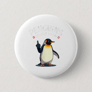 Badge Rond 5 Cm Pingouins sarcastiques contre Trump