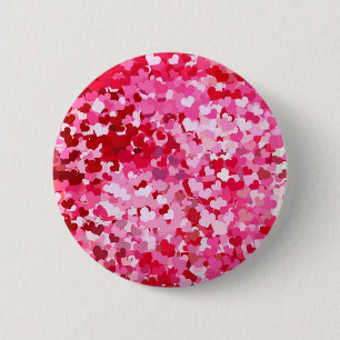 Badge Rond 5 Cm Pink Confeti