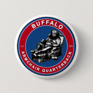 Badge Rond 5 Cm Pins De Football Buffalo À Quarterback