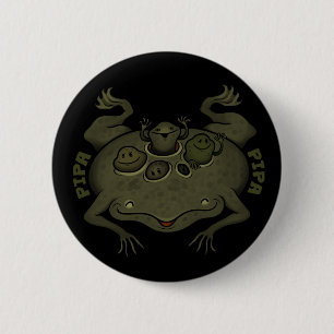 Badge Rond 5 Cm Pipa de Pipa (crapaud de Surinam)