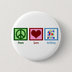 Badge Rond 5 Cm Piquer d'amour de paix
