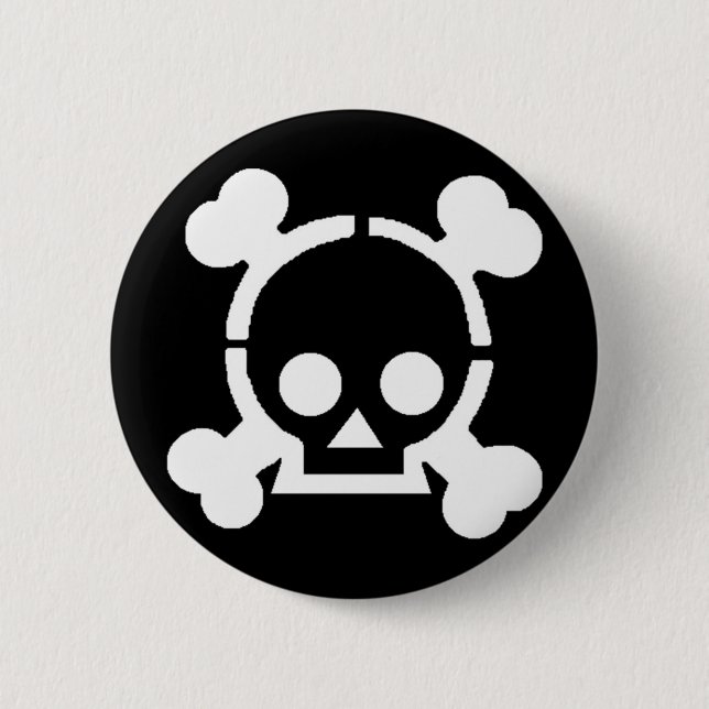 Badge Rond 5 Cm Pirate ! (Devant)
