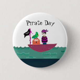 Badge Rond 5 Cm Pirate Boy