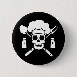 Badge Rond 5 Cm Pirate de chef