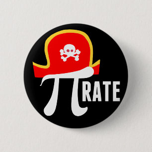 Badge Rond 5 Cm Pirate drôle