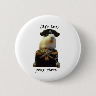 Badge Rond 5 Cm Pirate drôle de cobaye