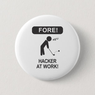 BADGE ROND 5 CM PIRATE INFORMATIQUE AU TRAVAIL