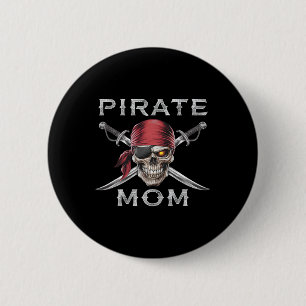Badge Rond 5 Cm Pirate Maman