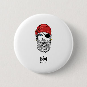 Badge Rond 5 Cm Pirate Premium