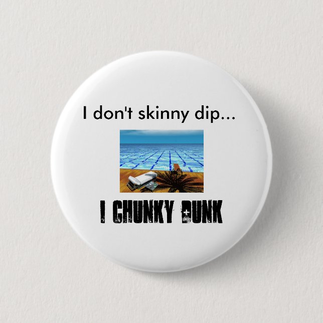 Badge Rond 5 Cm piscine, je fais pas immersion maigre…, I (Devant)