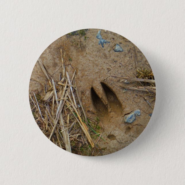 Badge Rond 5 Cm piste de cerfs (Devant)