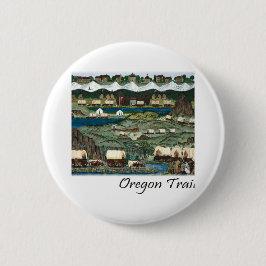 Badge Rond 5 Cm Piste de l'Oregon
