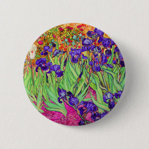Badge Rond 5 Cm PixDezines van gogh iris/st. rémy