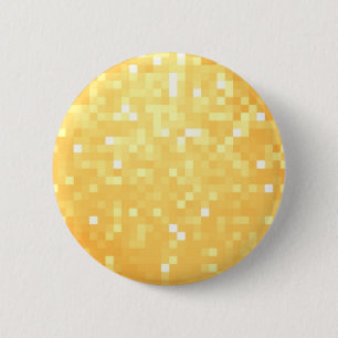 Badge Rond 5 Cm Pixel d'or