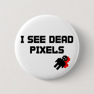 Badge Rond 5 Cm Pixels morts de Sarah Marshall