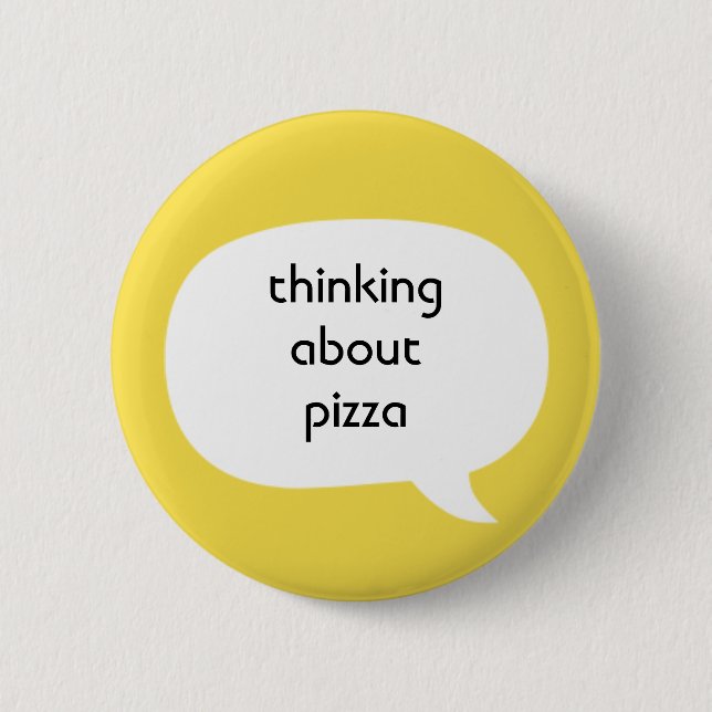 Badge Rond 5 Cm Pizza (Devant)