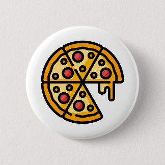 Badge Rond 5 Cm Pizza