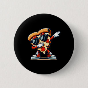 Badge Rond 5 Cm Pizza Dabbing Pizza Dancing Pizza Amour Anniversai