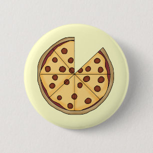Badge Rond 5 Cm Pizza de pizza de pizza