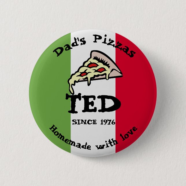 Badge Rond 5 Cm Pizzas de papa (Devant)
