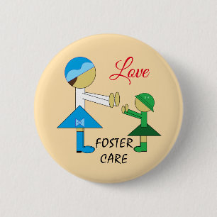 Badge Rond 5 Cm Placement en famille d'accueil 